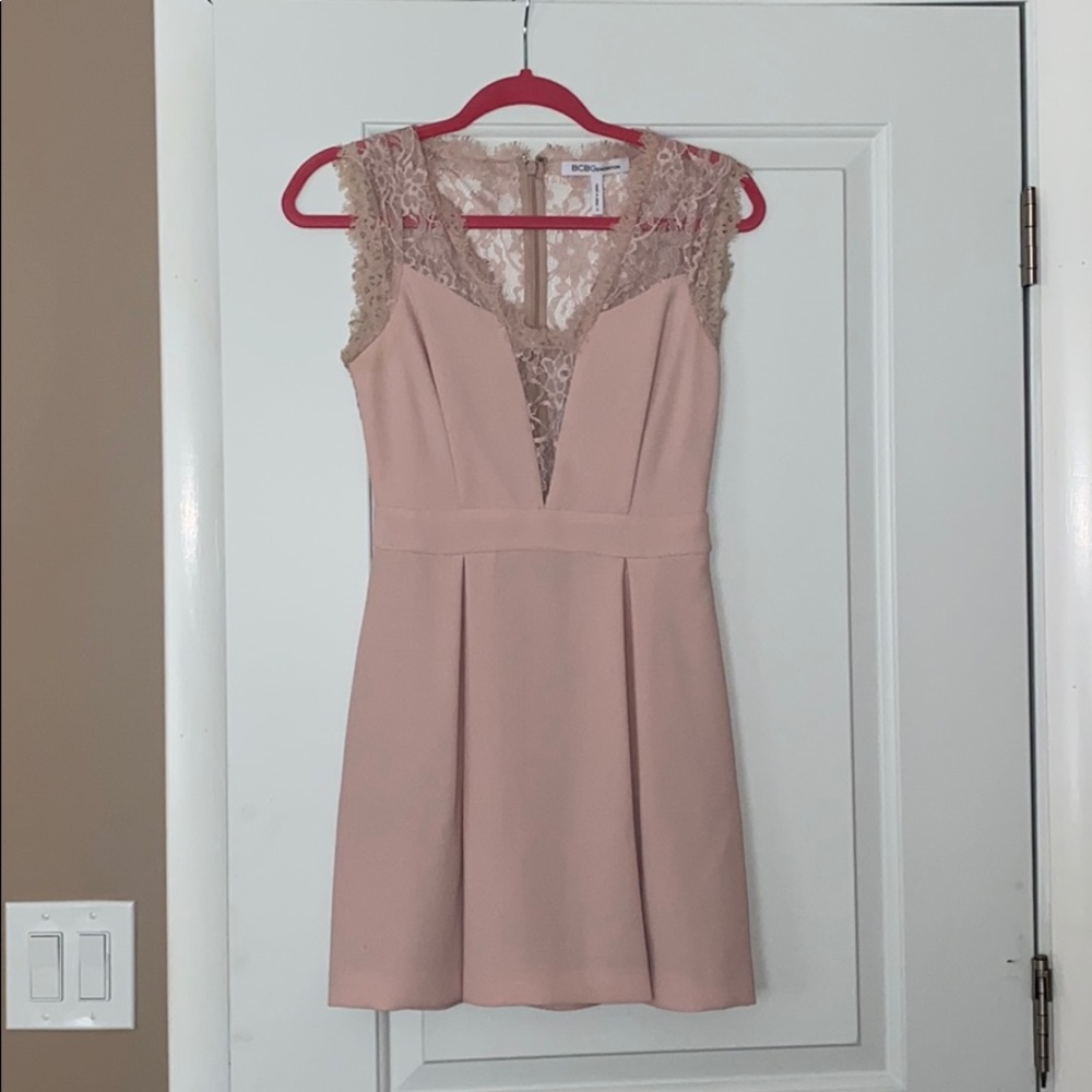 Pink lace BCBG dress